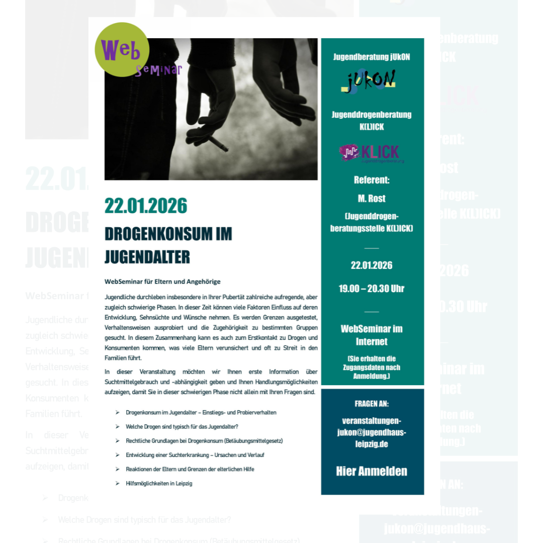 Drogenkonsum im Jugendalter